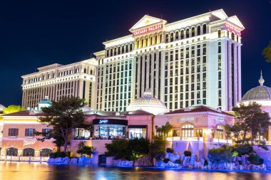 LAS VEGAS, ABD - 29 Mart 2020: Caesars Palace Las Vegas Hotel & Casino Las Vegas, Nevada, ABD