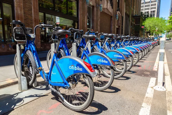 Нью Йорк Сити Сша Марта 2020 Года Citi Bike Аренда — стоковое фото