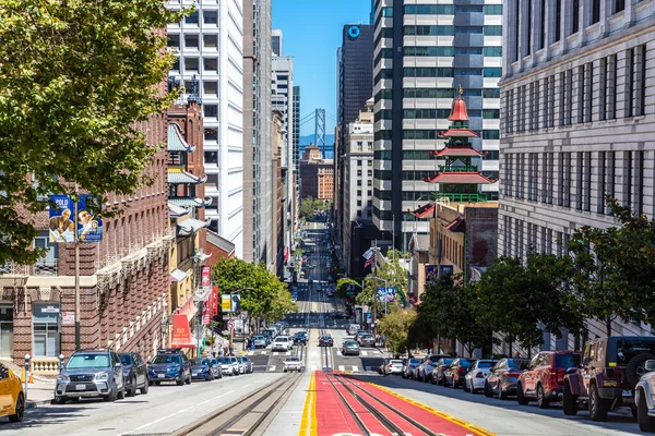 San Francisco Usa März 2020 Die Seilbahn San Francisco Kalifornien — Stockfoto