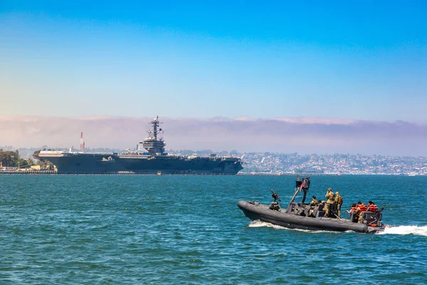 San Diego Usa March 2020 Námořní Hlídková Loď Námořní Základny — Stock fotografie