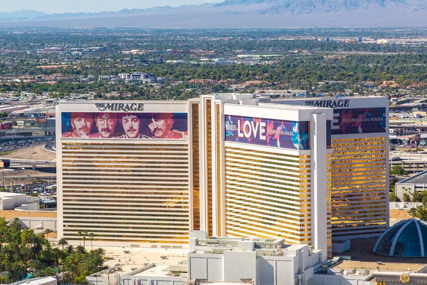Las Vegas Usa März 2020 Luftaufnahme Des Mirage Hotels Und — Stockfoto