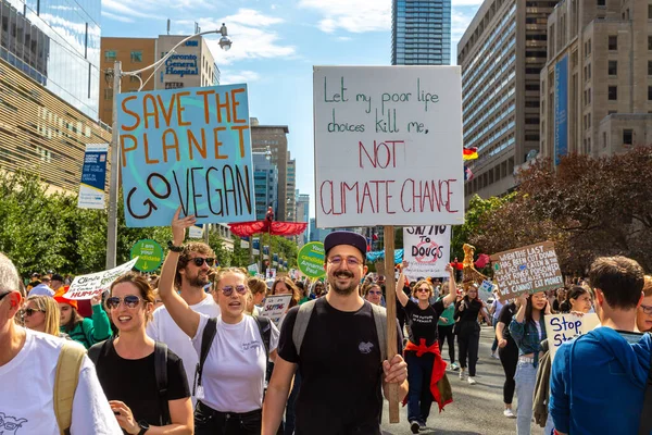 Toronto Canada September 2019 Global Strike Climate March Climate Justice — Stockfoto