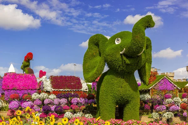 Dubai United Arab Emirates March 2020 Dubai Miracle Garden Sunny — Stock Photo, Image