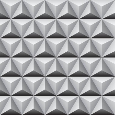 Seamless pyramidal pattern background. clipart