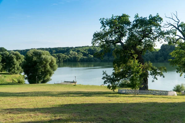 Lago perto de um palácio em Kachanivka (Kachanovka) natureza nacional — Fotografia de Stock