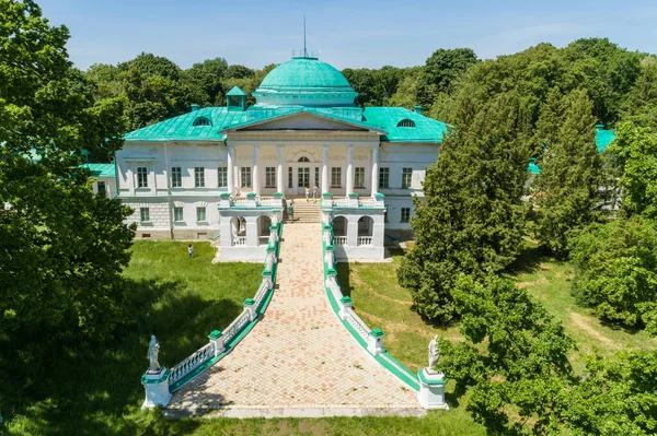 Vue Aérienne Été Palais Galaganiv Dans Parc National Sokyryntsi Dans — Photo