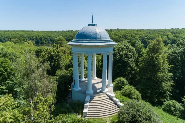 Vista Aérea Verão Alcova Perto Palácio Galaganiv Parque Nacional Sokyryntsi — Fotografia de Stock