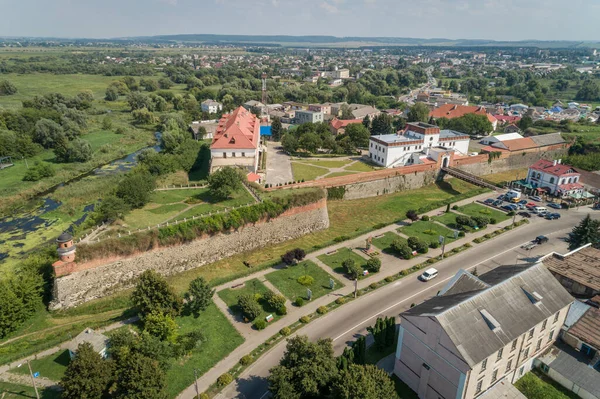 Αεροφωτογραφία Του Μεσαιωνικού Κάστρου Dubno Στην Πόλη Dubno Περιοχή Rivne — Φωτογραφία Αρχείου