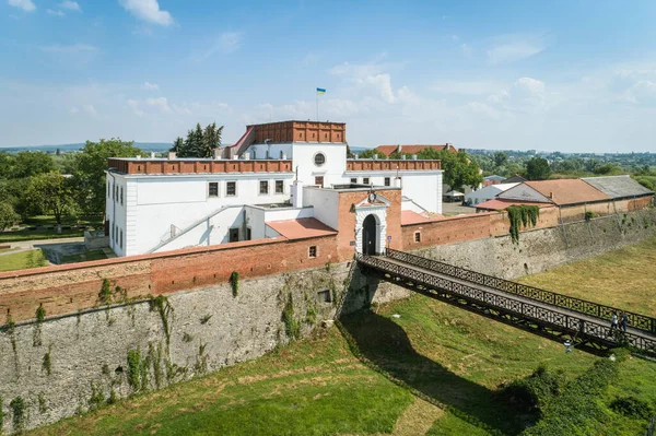 Αεροφωτογραφία Του Μεσαιωνικού Κάστρου Dubno Στην Πόλη Dubno Περιοχή Rivne Φωτογραφία Αρχείου