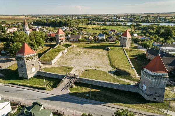 Vue Aérienne Par Drone Musée Château Skalatsy Dans Ville Skalat Images De Stock Libres De Droits