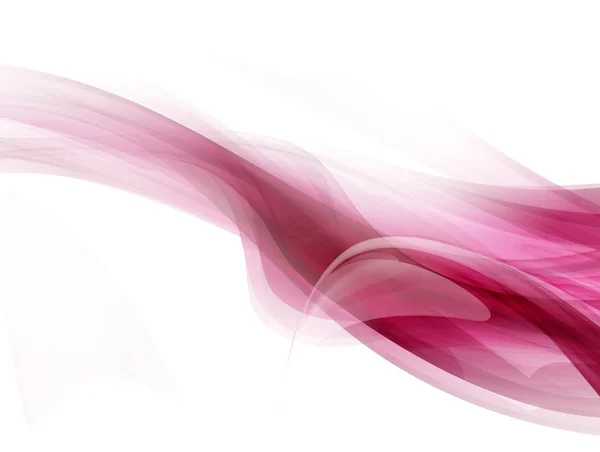 明るいピンクと白モダンな未来的な背景に抽象的な波 — ストックベクタ