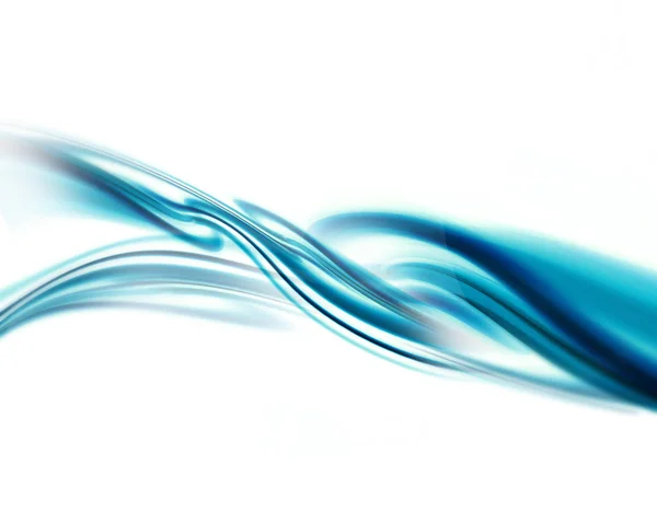 明るい青と白モダンな未来的な背景に抽象的な波 — ストック写真