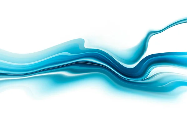 明るい青と白抽象波とモダンな未来的な背景をベクトルします — ストック写真