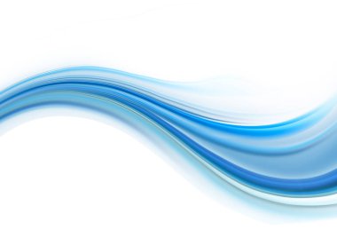 Parlak mavi ve beyaz modern futuristik arka plan ile soyut dalgalar