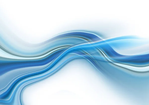 明るい青と白モダンな未来的な背景に抽象的な波 — ストック写真