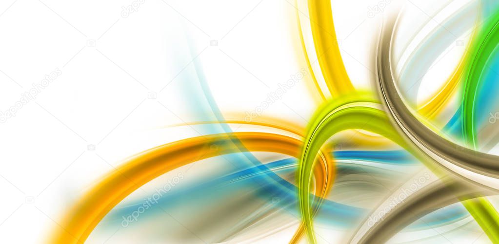 Bright colorful modern futuristic background with abstract waves