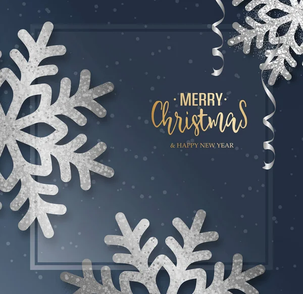 Abstract Vector Christmas Greeting Card — Stock Vector