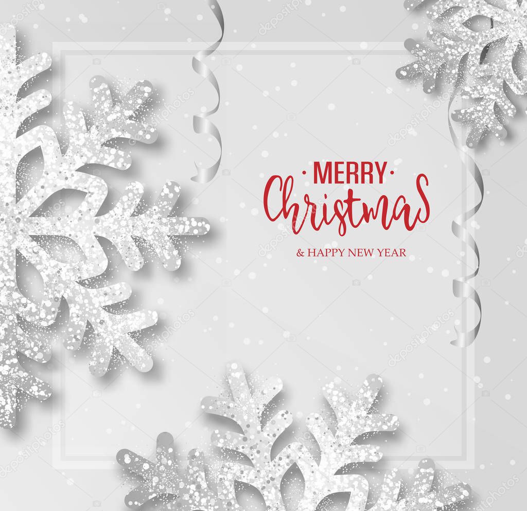 Abstract vector Christmas greeting card