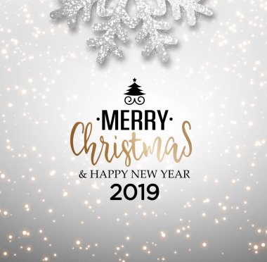 Soyut vektör kış tatil Noel tebrik kartı