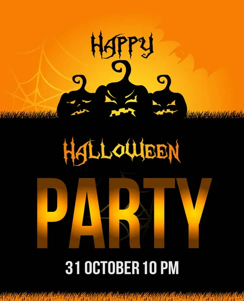 Halloween-Party-Plakat — Stockvektor