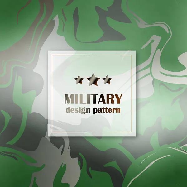 Militaire camouflage naadloze abstract ontwerp patroon — Stockvector