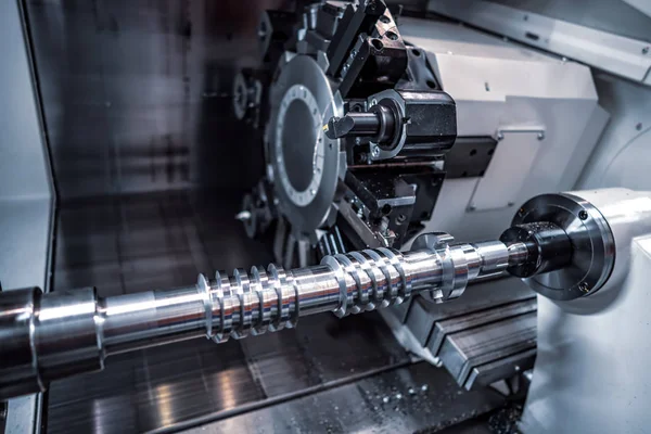 Máquina Trituração Cnc Metalworking Corte Metal Moderna Tecnologia Processamento Pequena — Fotografia de Stock