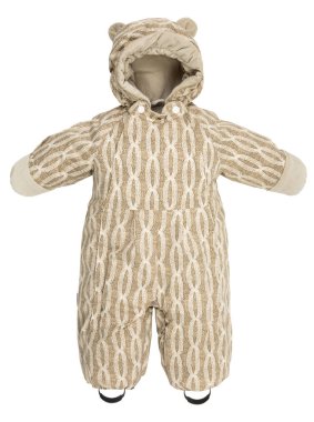 beyaz zemin üzerinde çocuk snowsuit Güz