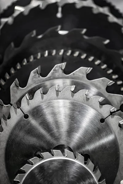 Circular Saw Blades Close — Stock Photo, Image