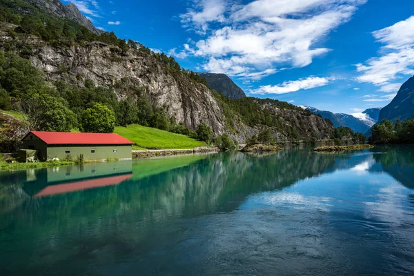 Gyönyörű Természet Norvégia Természeti Táj Lovatnet — Stock Fotó