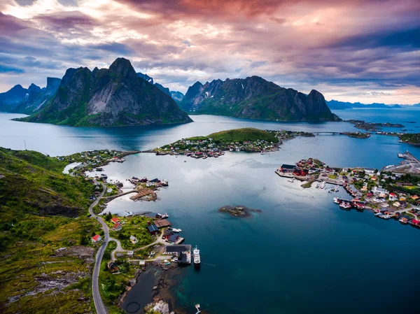 Lofoten Souostroví Kraji Nordland Norsko Známý Pro Výraznou Scenérii Majestátní — Stock fotografie