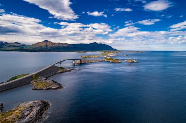 Atlantic Ocean Road hava fotoğrafçılığı.