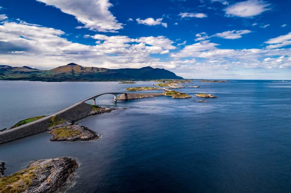 Atlantic Ocean Road fotografia aerea . — Foto Stock