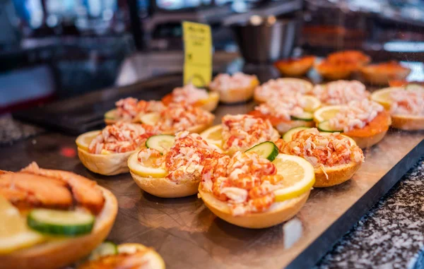 Fish market fast food — Stock Photo, Image