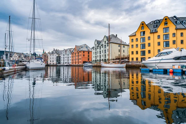 Město Alesund, Norsko — Stock fotografie