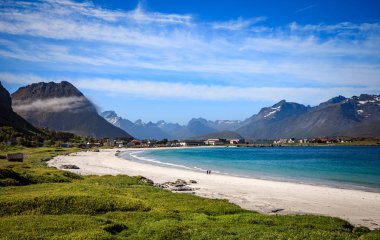 Plaj Lofoten adalar Adaları beach
