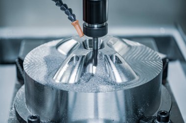 Metal Cnc torna makinesi. Metal kesme modern profesyonel