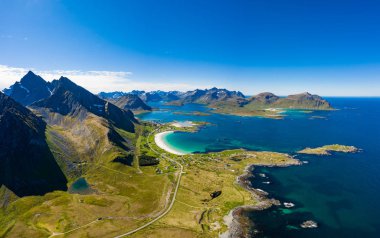 Plaj Lofoten adalar Adaları beach
