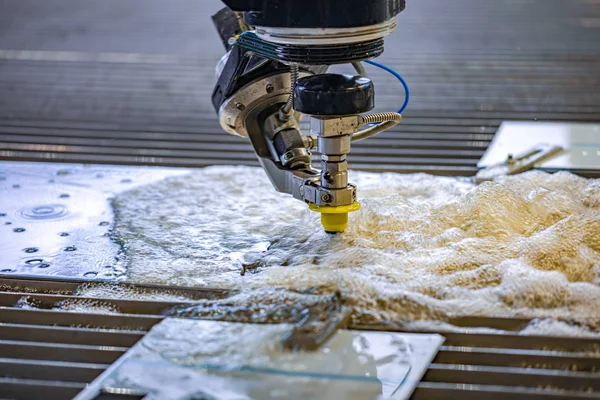 CNC Wasserstrahlschneidemaschine — Stockfoto