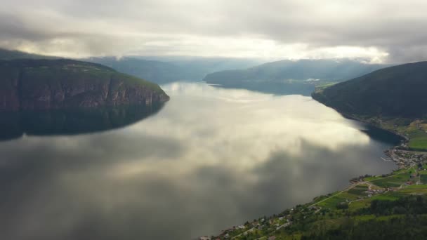 아름다운 자연의 북쪽 하늘 장면. — 비디오
