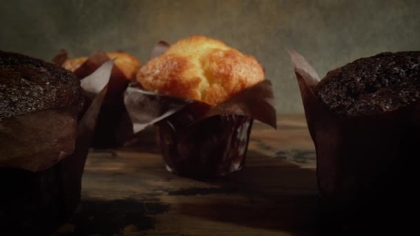 Muffinstårta närbild — Stockvideo