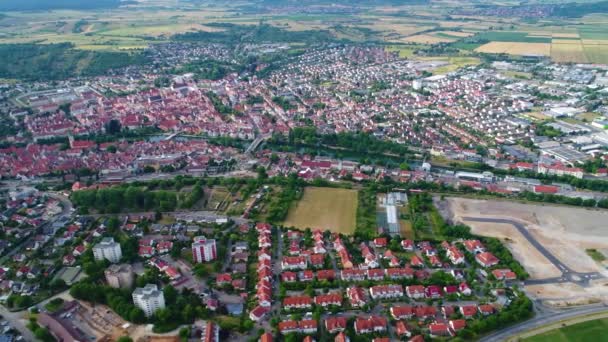 Vista Aérea Rottenburg Neckar Alemania — Vídeo de stock