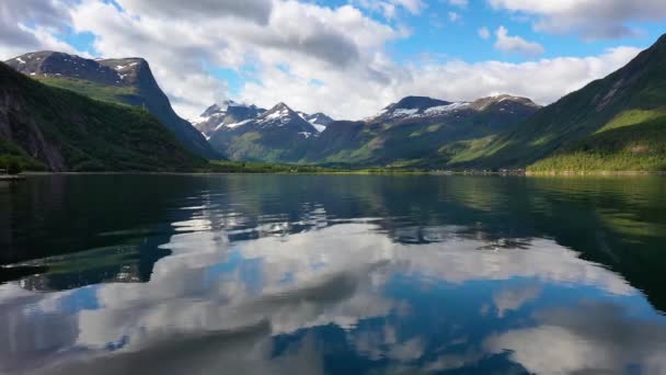 Luftaufnahmen Schöne Natur Norwegen — Stockvideo