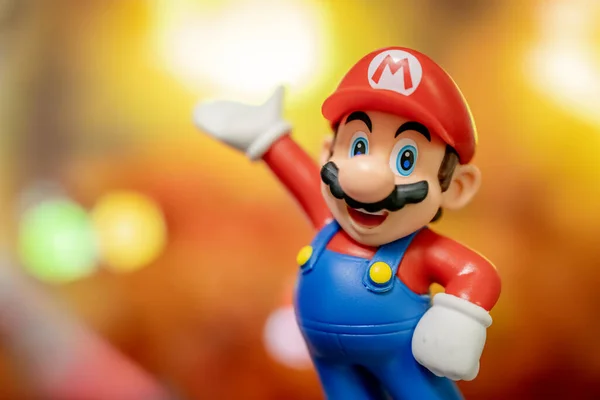 超级马里奥兄弟 Super Mario Bros 是一款日本平台电子游戏系列和媒体系列 由任天堂创作 其吉祥物是马里奥兄弟 — 图库照片
