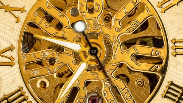 Antika Saat Yakın Çekim Klasik Cep Saati — Stok video