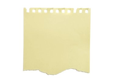 İletinizi alan ile yırtık kağıt parçası. İş yolu dahil