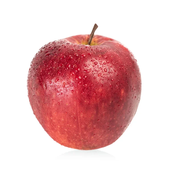 Pomme avec gouttes isolées — Photo