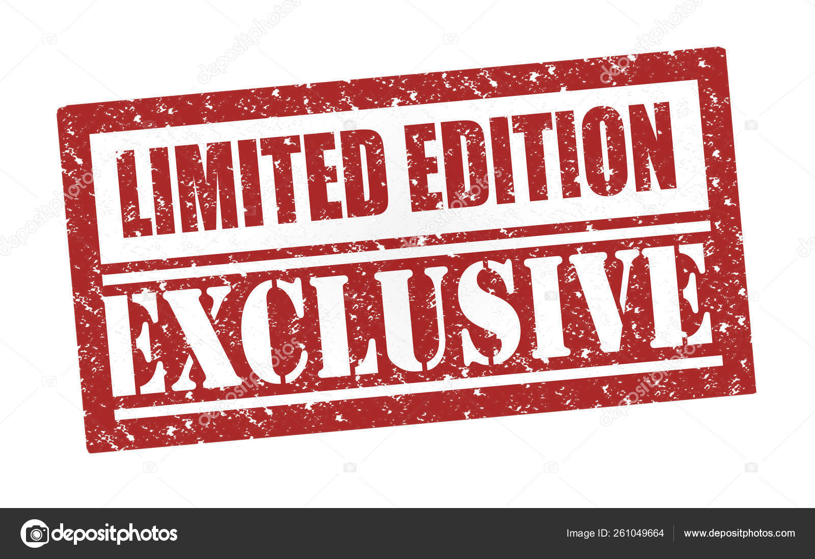 Rubber Stamp Limited Edition Exclusive — Stock Photo