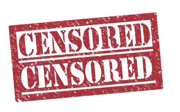 Цензурная резиновая марка — стоковое фото