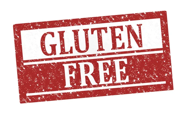 Cauciuc timbru gluten gratuit — Fotografie, imagine de stoc