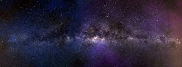 Milky way galaxy panorama — Stock Photo, Image